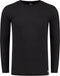 ThermoShirt Heren - Thermo Ondergoed - Slimfit - Zwart - M