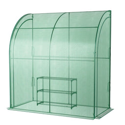 Inloopkas 3-laags Plantenstandaard - 200 x 100 x 215 cm - Groen