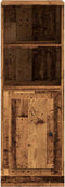 vidaXL - Hoge - kast - 36x35,5x103,5 - cm - bewerkt - hout - oud - houtkleurig