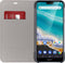 Nokia 7.1 - Flip Cover - Kunstleder met standaard en pashouder - Grijs