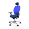 Jorquera Piqueras y Crespo 3D086N1 - Bureaustoel met hoofdsteun - Verstelbare hoogte - Blauw