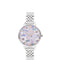 Olivia Burton Groovy Blooms Rosegold & Silver Bracelet - Dameshorloge - OB16AN05 - RVS horlogeband - Zilver - Rosegoud - 34 MM