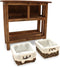 vidaXL - Wandtafel - 69x28x70 - cm - massief - mahoniehout