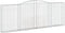 vidaXL - Schanskorven - 6 - st - gewelfd - 400x30x140/160 - cm - ijzer