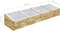 vidaXL - Kweekkassen - 2 - st - 200x50x35 - cm - geïmpregneerd - grenenhout