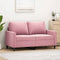 vidaXL - Tweezitsbank - 120 - cm - fluweel - roze