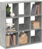 vidaXL - Kamerscherm - / - boekenkast - 102x29x103,5 - cm - hout - betongrijs