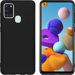 iMoshion Hoesje Geschikt voor Samsung Galaxy A21s Hoesje Siliconen - iMoshion Color Backcover - Zwart