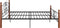 vidaXL - Bedframe - metaal - zwart - 180x200 - cm