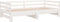 vidaXL - Uitschuifbare - slaapbank - zonder - matras - 80x200 - cm - wit