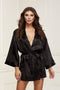 Baci - All Satin Robe - One size - Zwart