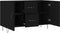 vidaXL - Dressoir - 100x36x60 - cm - bewerkt - hout - zwart