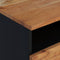 vidaXL - Salontafel - 80x54x40 - cm - massief - acaciahout - en - bewerkt - hout