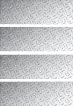 vidaXL - Aluminium - Antislip - Platen - 4 - stuks - 90x30 - cm