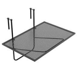 Coast Opvouwbare Balkontafel - Hangtafel - Metaal Zwart 60,5 x 40,5 cm