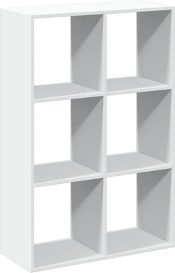 vidaXL - Kamerscherm - / - boekenkast - 69,5x29x103,5 - cm - bewerkt - hout - wit
