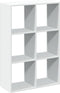 vidaXL - Kamerscherm - / - boekenkast - 69,5x29x103,5 - cm - bewerkt - hout - wit