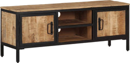vidaXL - Tv-meubel - 110x30x40 - cm - massief - ruw - mangohout