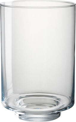 J-Line kaarshouder Laura - theelichthouder - glas - transparant - large