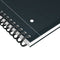 Oxford International - Notebook A4+ - Geruit 5mm 4 gaats 80 vel Optik Paper® - Zwart