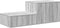 vidaXL - Opbergkast - Grijs - Sonoma - 108x41x40 - cm - Gefineerd - Hout