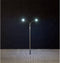 Faller - LED-Straatverlichting, gebogen straatlantaarn, dubbele uithouder - modelbouwsets, hobbybouwspeelgoed voor kinderen, modelverf en accessoires