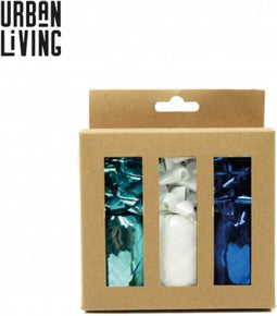 Krullint - Zwart, wit & zilver - 3 Bolletjes & 9 strikjes