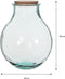 Mica Decorations Olly - Vaas - Rond - Gerecycled glas met kurk deksel - 29 x 38 cm