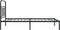 vidaXL - Bedframe - met - hoofdbord - metaal - zwart - 100x200 - cm