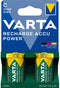 Varta NiMH C/LR14 oplaadbare batterijen - 3000mAh - Voorgeladen - (2 stuks)