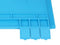 Velleman Silicone soldeermat - Hittebestendig tot 500 °C - 10 opbergvakken - 450 x 300 mm - Blauw
