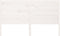 vidaXL - Hoofdbord - 166x4x100 - cm - massief - grenenhout - wit