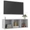 Tv-meubel 107x35x37 cm bewerkt hout betongrijs