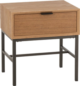 J-Line bijzettafel Op Onderstel - hout/metaal - naturel