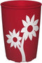 Antislip beker bloemen - Melamine - 200 ml - Transparant