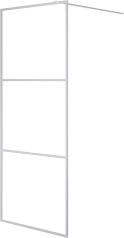 vidaXL - Inloopdouchewand - 80x195 - cm - transparant - ESG-glas - zilverkleurig
