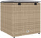 vidaXL - Kussenbox - Beige - 50x50x50 - cm - Poly - Rattan