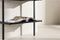Hioshop Caracas - Wandkast 5 planken - Zwart staal - 183 cm hoog (1 stuk)