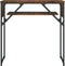 vidaXL - Wandtafel - met - schap - 75x30x75 - cm - bewerkt - hout - gerookt - eiken