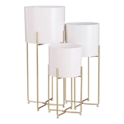 Edelman Binnenpot Voetstuk - 49CM - Wit