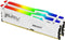 Kingston FURY Beast RGB White - Geheugen - DDR5 - 32 GB: 2 x 16 GB - 288-PIN - 6000 MHz / PC5-48000 - CL36 - 1.35V - AMD EXPO - XMP 3.0 - On-die-ECC - wit