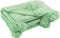 J-Line Plaid Pompom - fleece deken - polyester - felgroen - 170 x 130 cm - woonaccessoires
