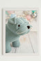 Schilderij Crochetts Blauw Multicolour 33 x 43 x 2 cm Hond