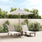 vidaXL - Parasol - met - houten - paal - 198x198x231 - cm - zandkleurig