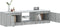 vidaXL - Tv-meubel - met - LED-verlichting - 140x40x35,5 - cm - grijs - sonoma - eiken