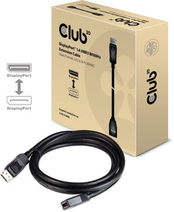 Club 3D - DisplayPort 1.4 HBR3 Verloopkabel - 8K60Hz 2m Zwart