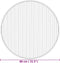 vidaXL - Vloerkleed - rond - 80 - cm - bamboe - naturel