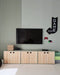 Astigarraga Dinamic Wandkast - Dichte kast - 2 verstelbare planken - Bruin - 71x53cm