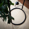 Atmooz - Vloerlamp Moyo - Staande Lamp - Stalamp - Woonkamer - Zwart en witte kap - Hoogte 150cm - Metaal