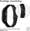 imoshion Bandje met Horlogeband inkorter - Geschikt voor Xiaomi Mi Band 7 - imoshion Stalen band inkliksysteem - Zwart